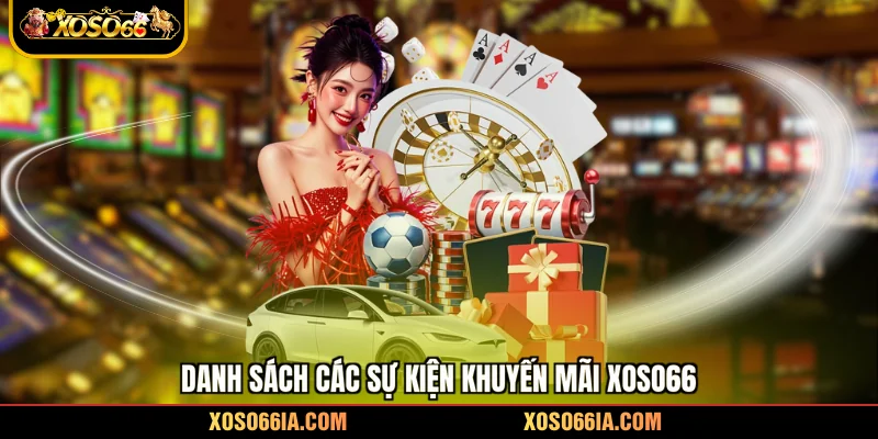 Danh sách các sự kiện khuyến mãi Xoso66